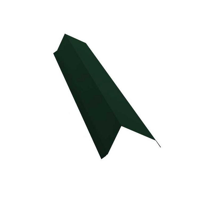Планка торцевая 142х100 0,5 GreenCoat Pural BT, matt RR 11 темно-зеленый (RAL 6020 хромовая зелень) - фото №1